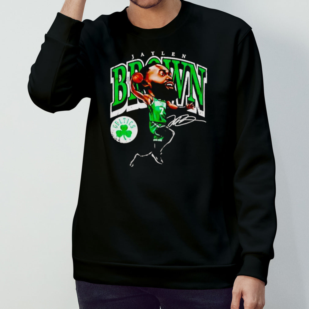 Jaylen Brown Boston Celtics signature cartoon shirts