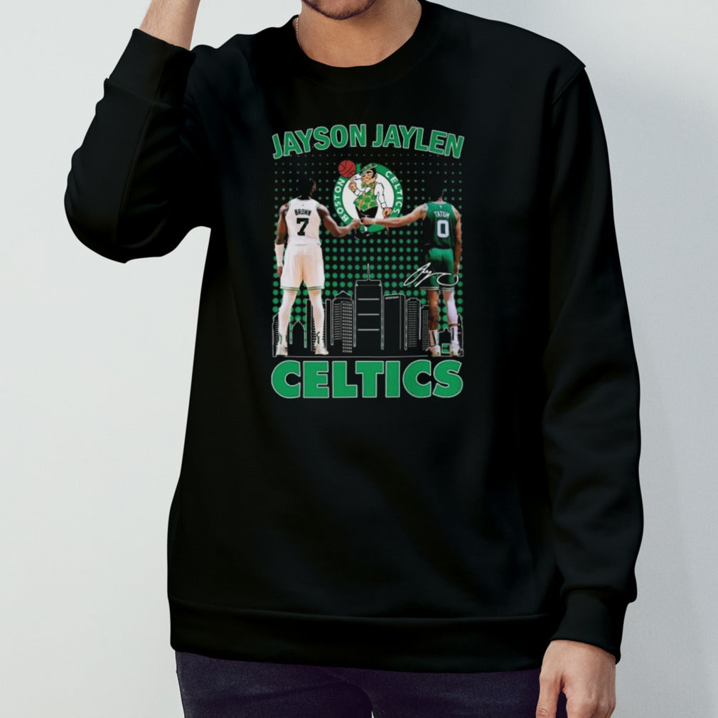 Jayson Tatum And Jaylen Brown Boston Celtics Basketball Signature 2024 T-shirt