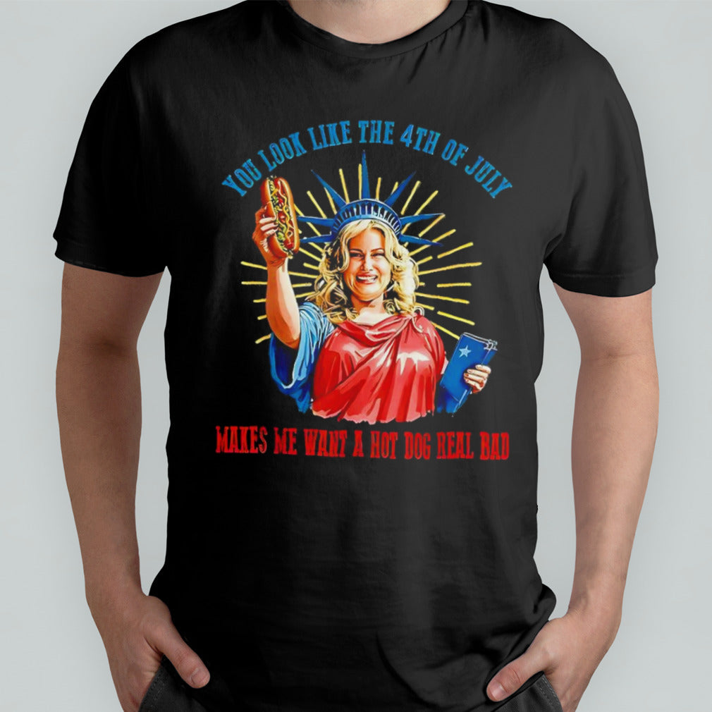 Jennifer Coolidge you look like 4th of july shirt