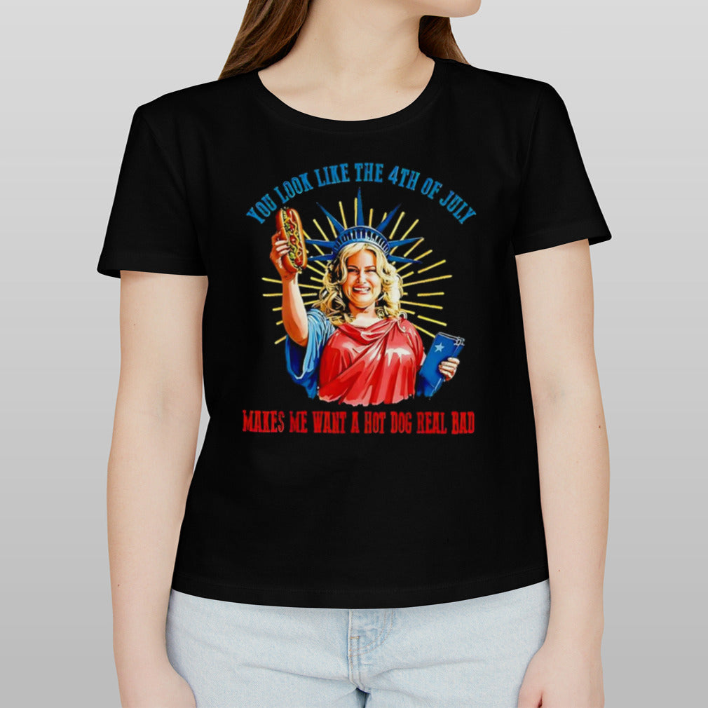 Jennifer Coolidge you look like 4th of july shirt
