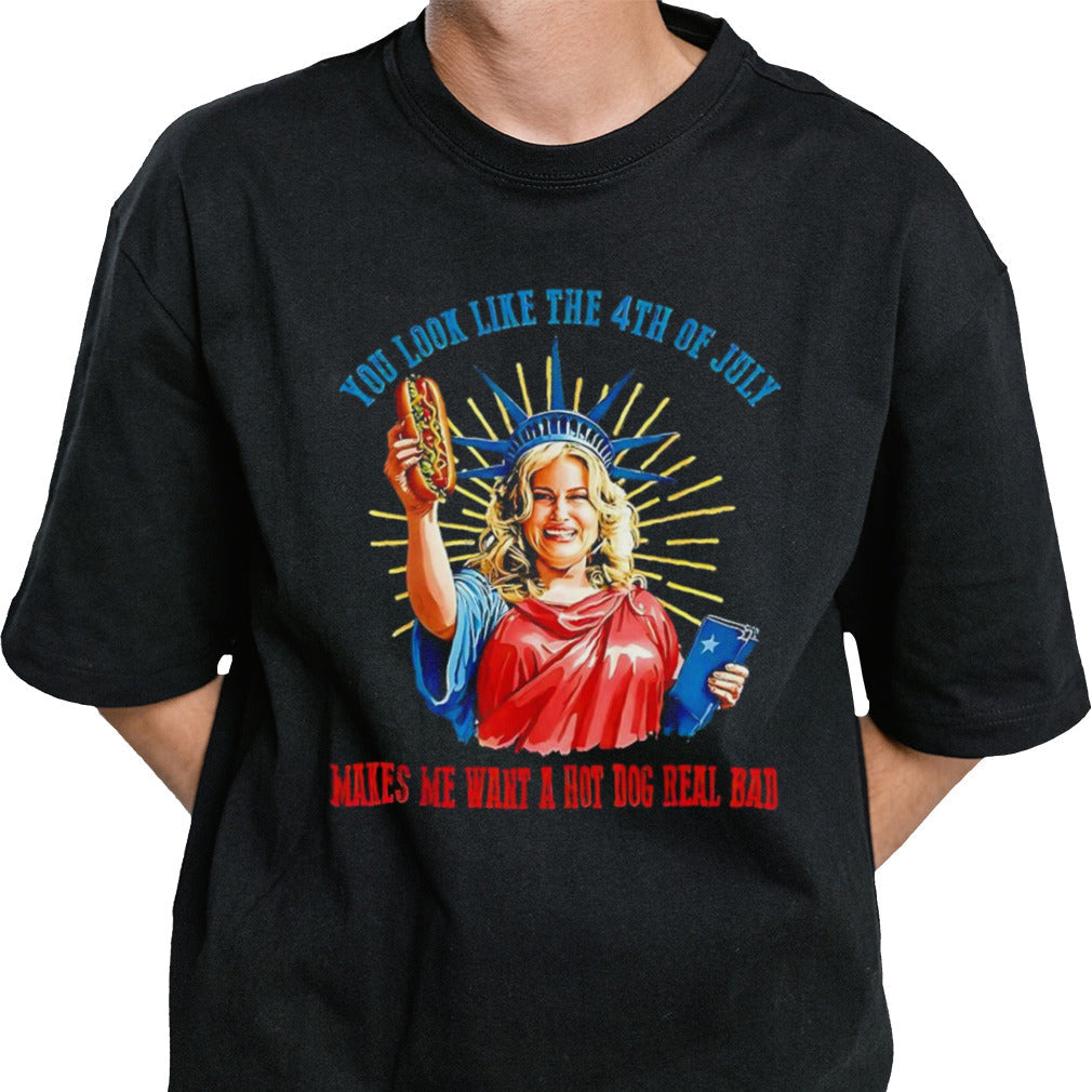 Jennifer Coolidge you look like 4th of july shirt