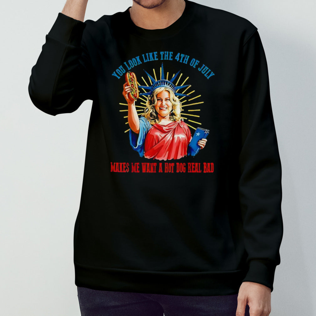 Jennifer Coolidge you look like 4th of july shirt