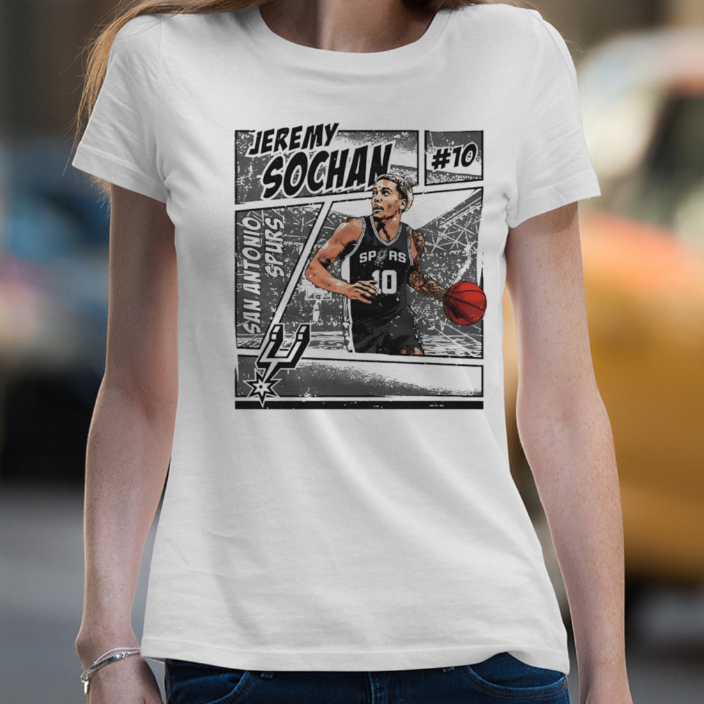 Jeremy Sochan San Antonio Spurs Comic shirt