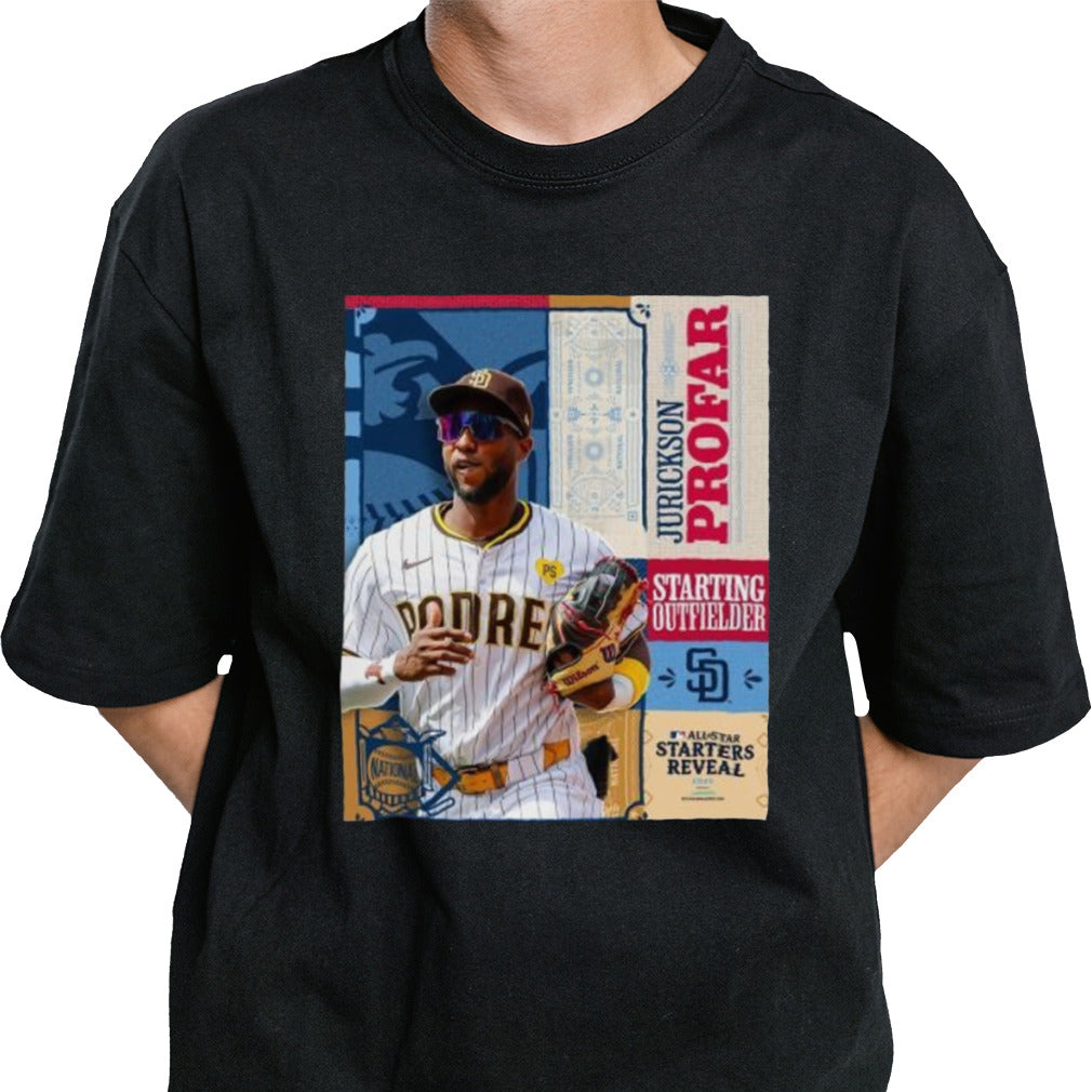 Jurickson Profar San Diego Padres Starting Designated Hitter All Star Starters Revealed 2024 shirt