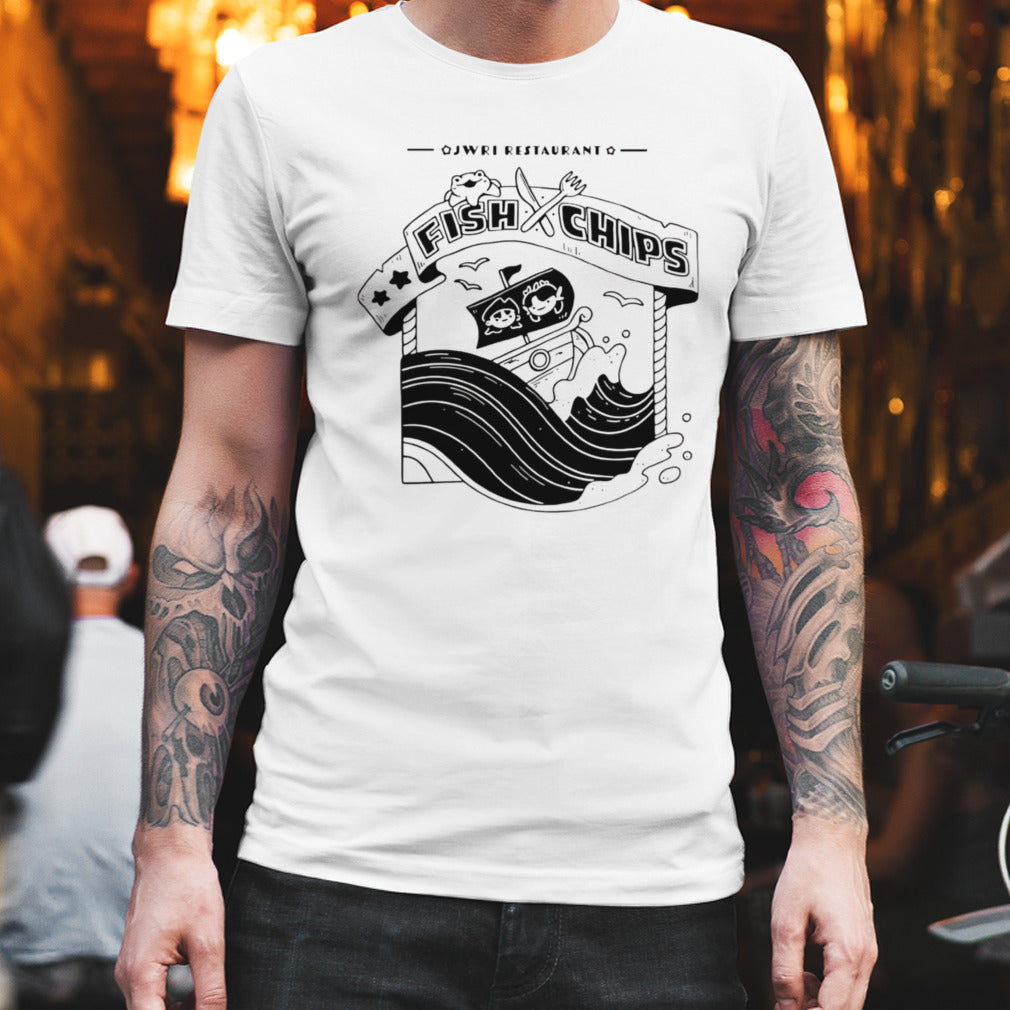 Jwri restaurant fish chips shirt