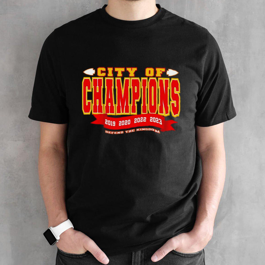 Kansas City Chiefs city of champions defend the Kingdom shirts
