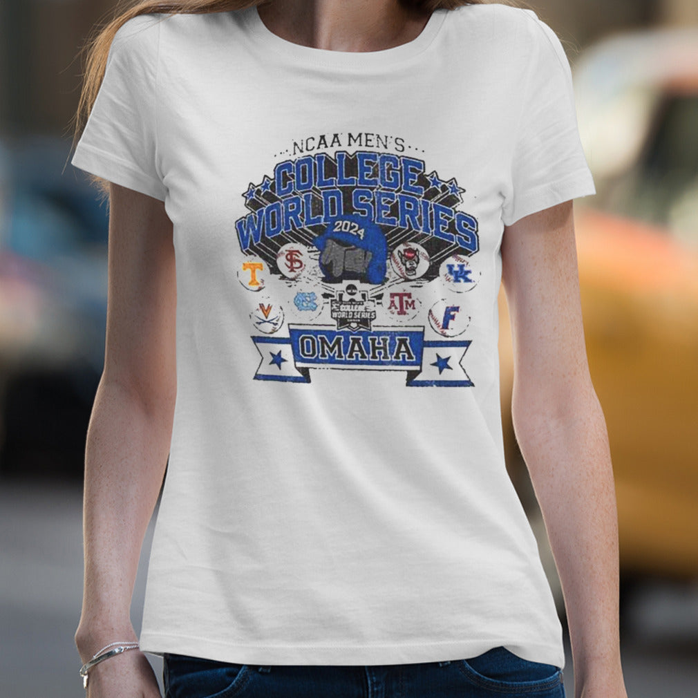 Kentucky Wildcats 2024 NCAA Menâ€™s College World Series 8 Team Omaha shirt