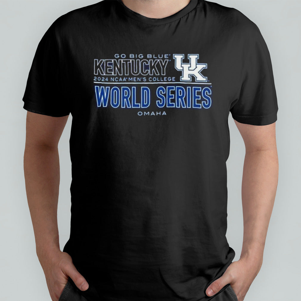 Kentucky Wildcats 2024 NCAA Menâ€™s College World Series Go Big Blue Shirt