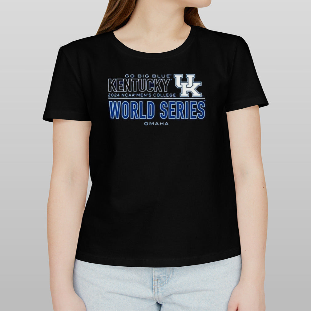 Kentucky Wildcats 2024 NCAA Menâ€™s College World Series Go Big Blue Shirt