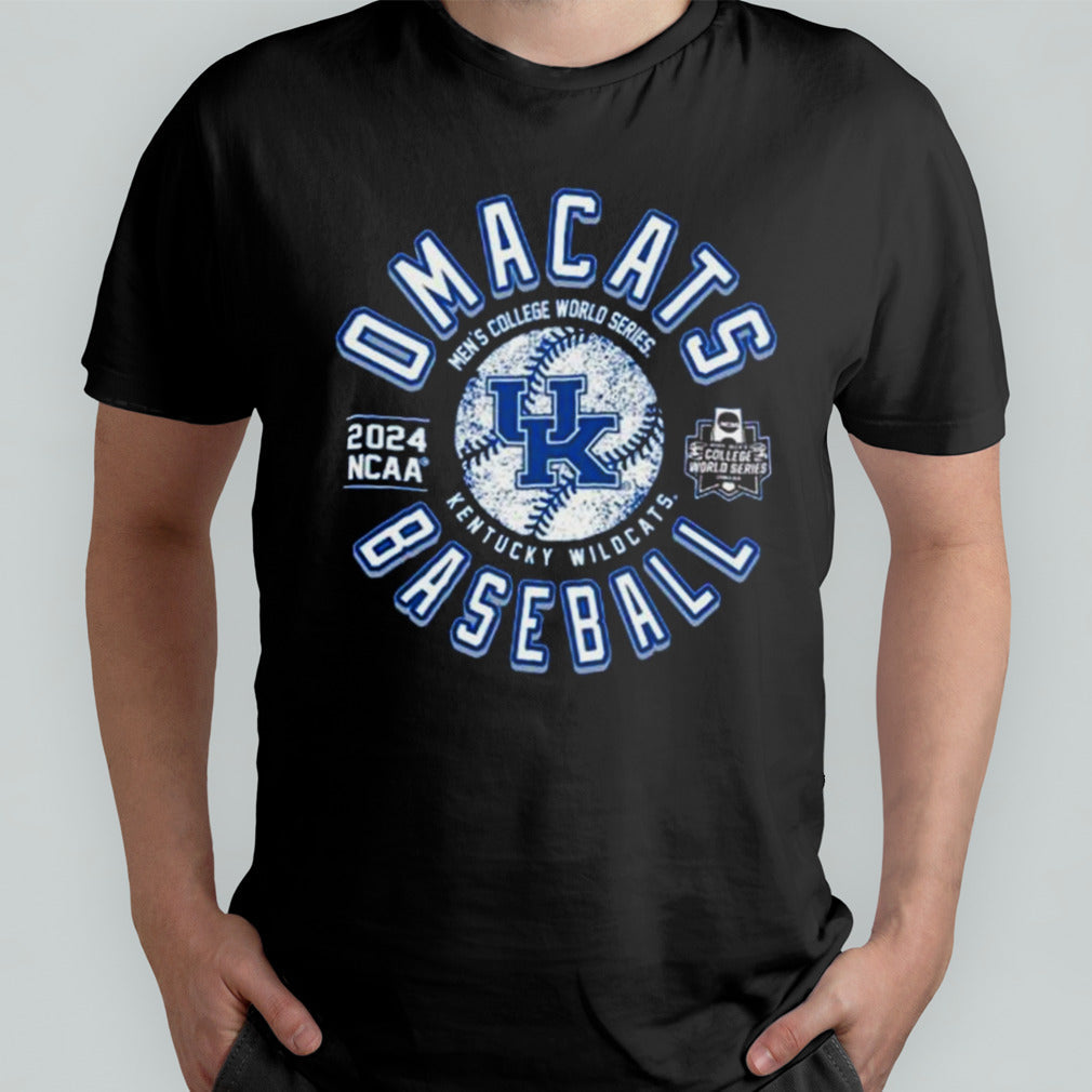 Kentucky Wildcats Menâ€™s College World Series 2024 NCAA OmaCats Baseball Shirt