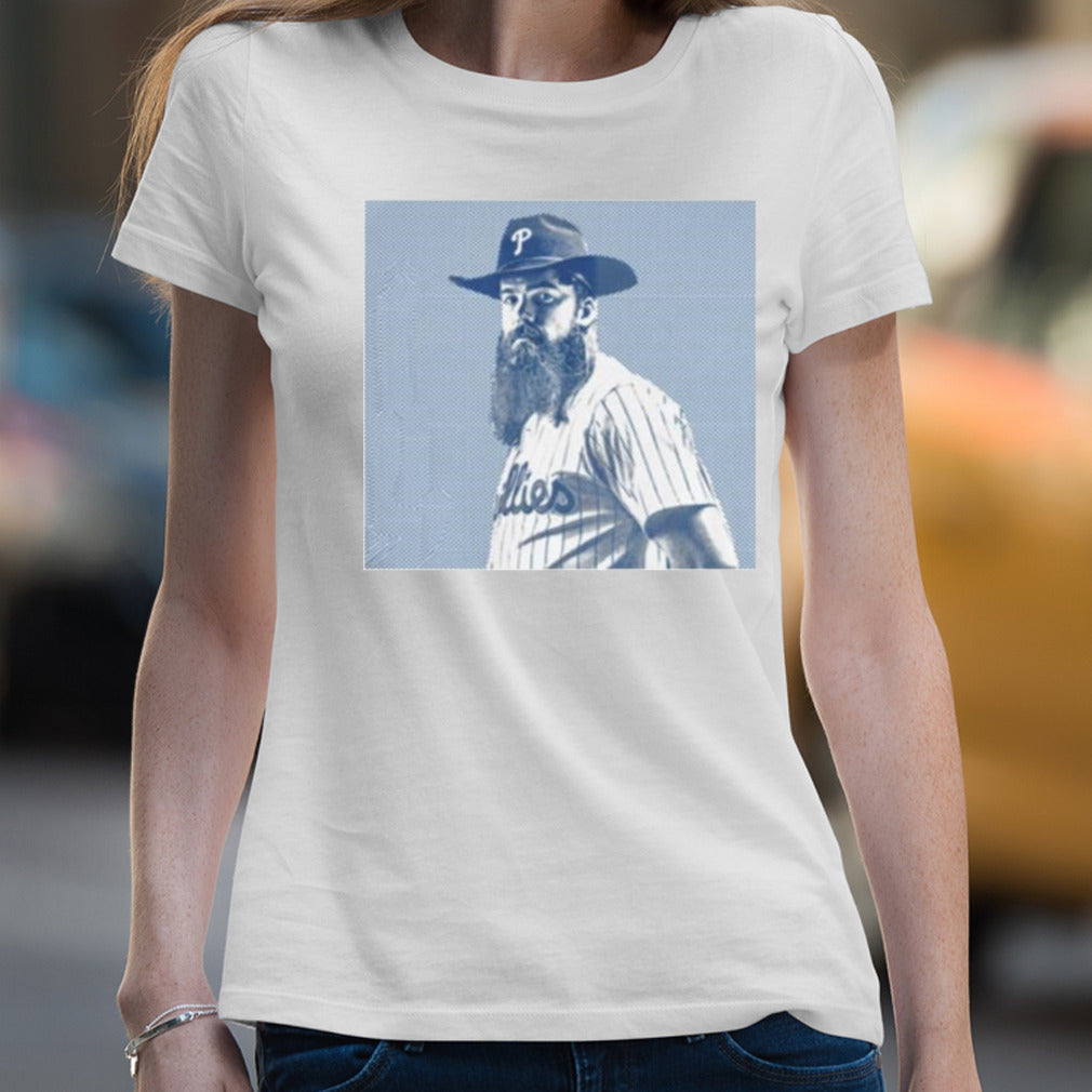 Kerkering Wearing Vote Brandon Marsh T-shirt