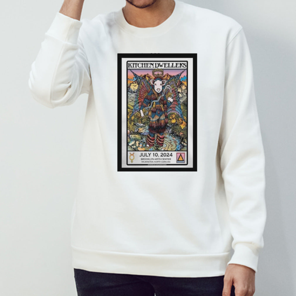 Kitchen Dwellers Brooklyn Arts Center Wilmington NC July 10 2024 Poster Shirts