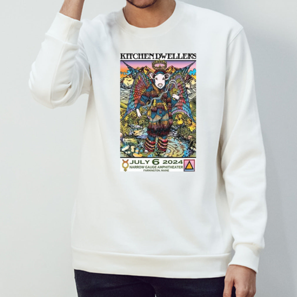 Kitchen Dwellers July 6 2024 Narrow Gauge Cinemas Farmington ME Poster Shirt