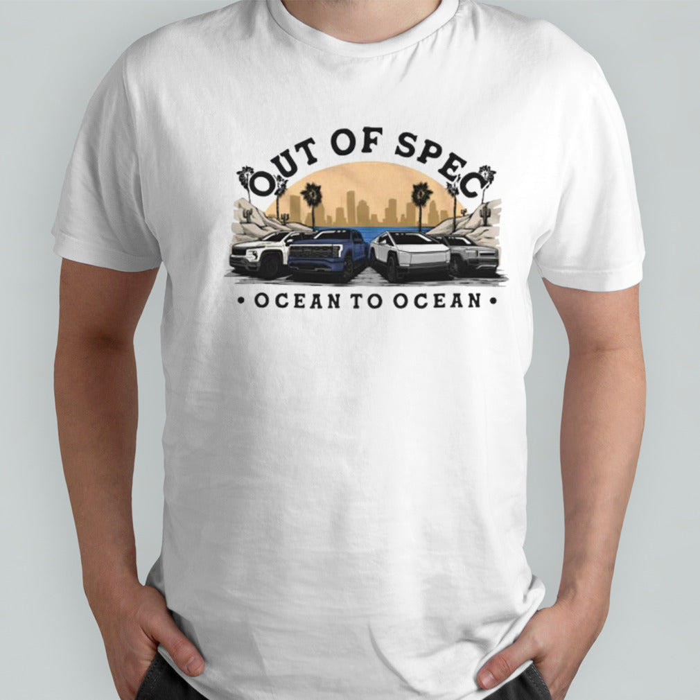 Kyle Conner out of spec store ocean to ocean ev truck race shirts