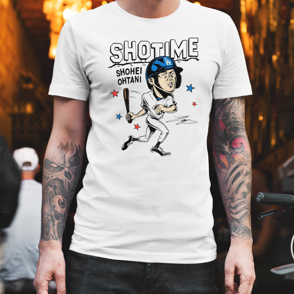 LA Dodgers Shohei Ohtani cartoon shirt