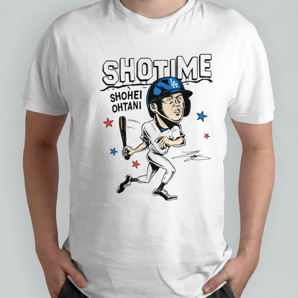 LA Dodgers Shohei Ohtani cartoon shirt