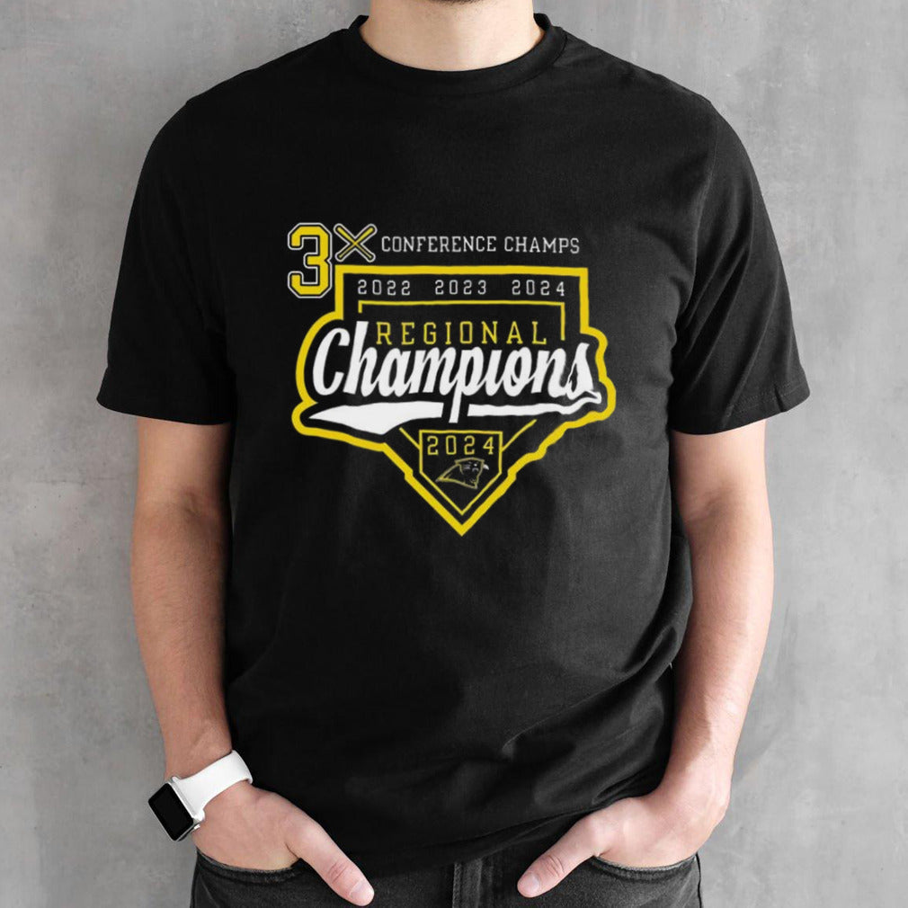 Le-Win Baseball 3x Conference Champs 2022 2023 2024 Regional Champions T-shirt