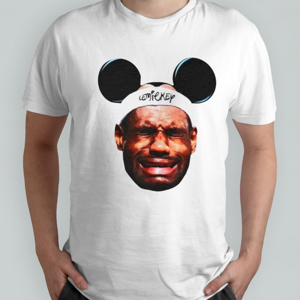 Lebron James LeMickey crying shirt