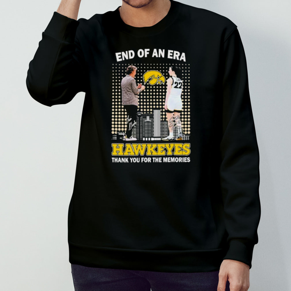 Lisa Bluder And Caitlin End Of An Era Clark Iowa Hawkeyes Signatures Shirt