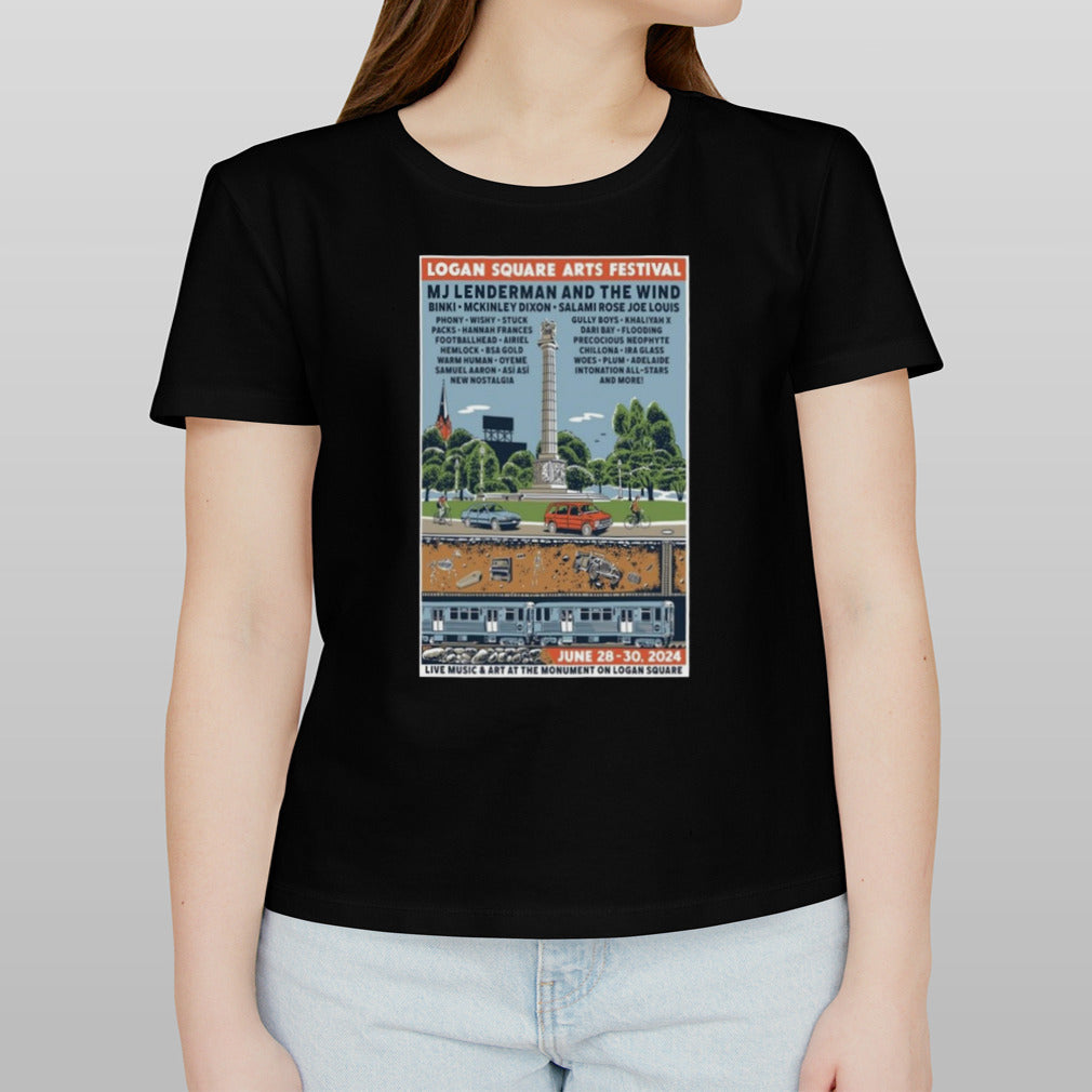 Logan Square Arts Festival June 28-30 2024 Chicago Poster Shirt