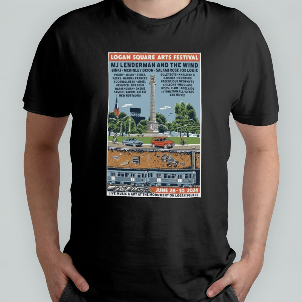 Logan Square Arts Festival June 28-30 2024 Chicago Poster Shirt