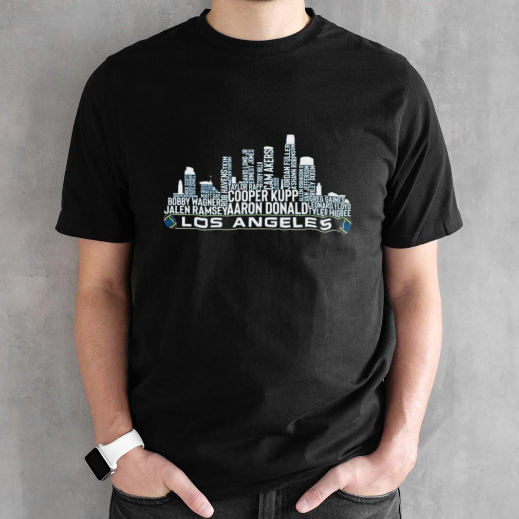 Los Angeles Rams Football Team 23 Player Roster Los Angeles Skyline 2024 Shirt