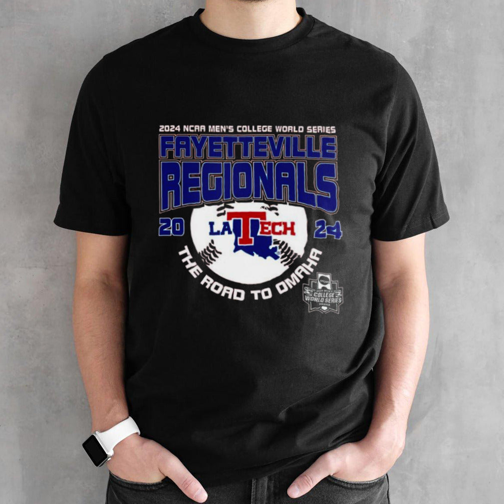 Louisiana Tech Bulldogs 2024 NCAA Division I Baseball Fayetteville Regional Shirt