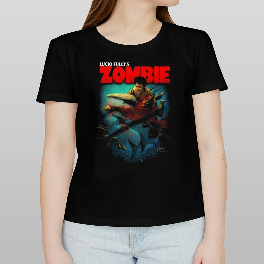 Lucio Fulciâ€™s Zombie Vs Shark T-shirt