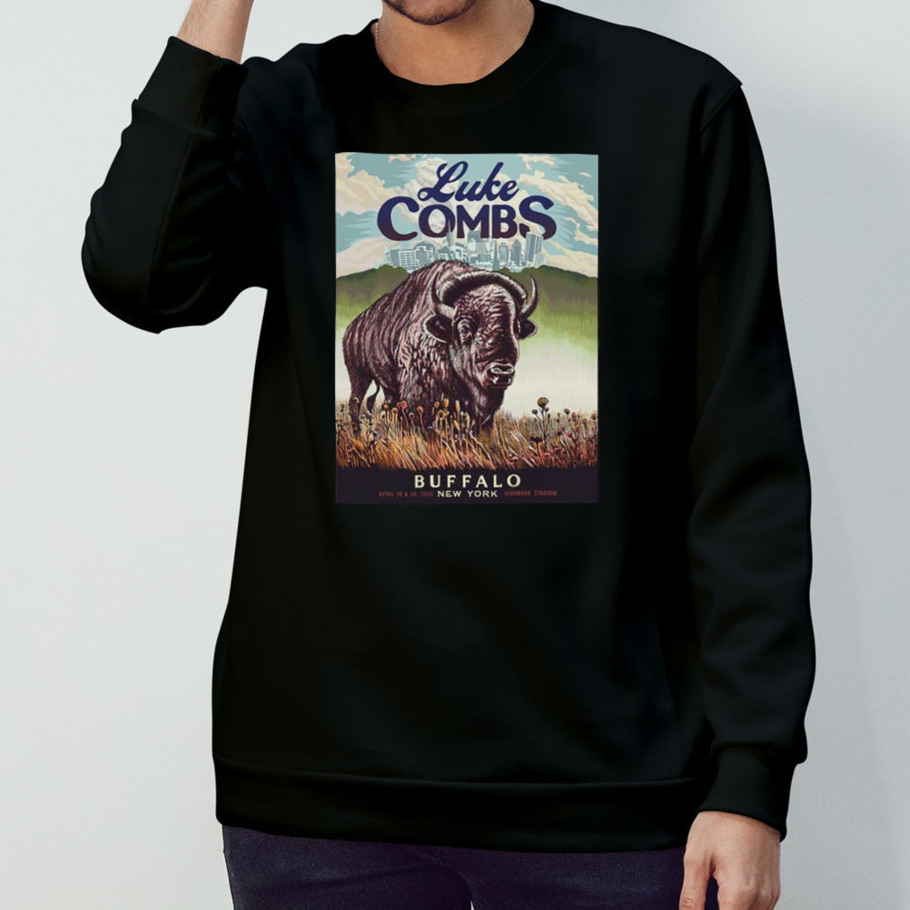 Luke Combs Buffalo April 19 2024 New York Highmark Stadium T-Shirt