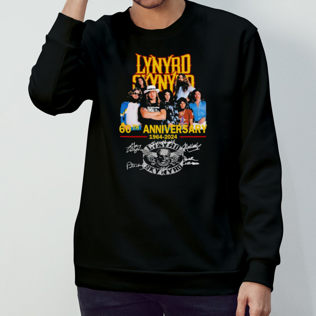 Lynyrd Skynyrd Members 60th Anniversary 1964-2024 Signatures shirt