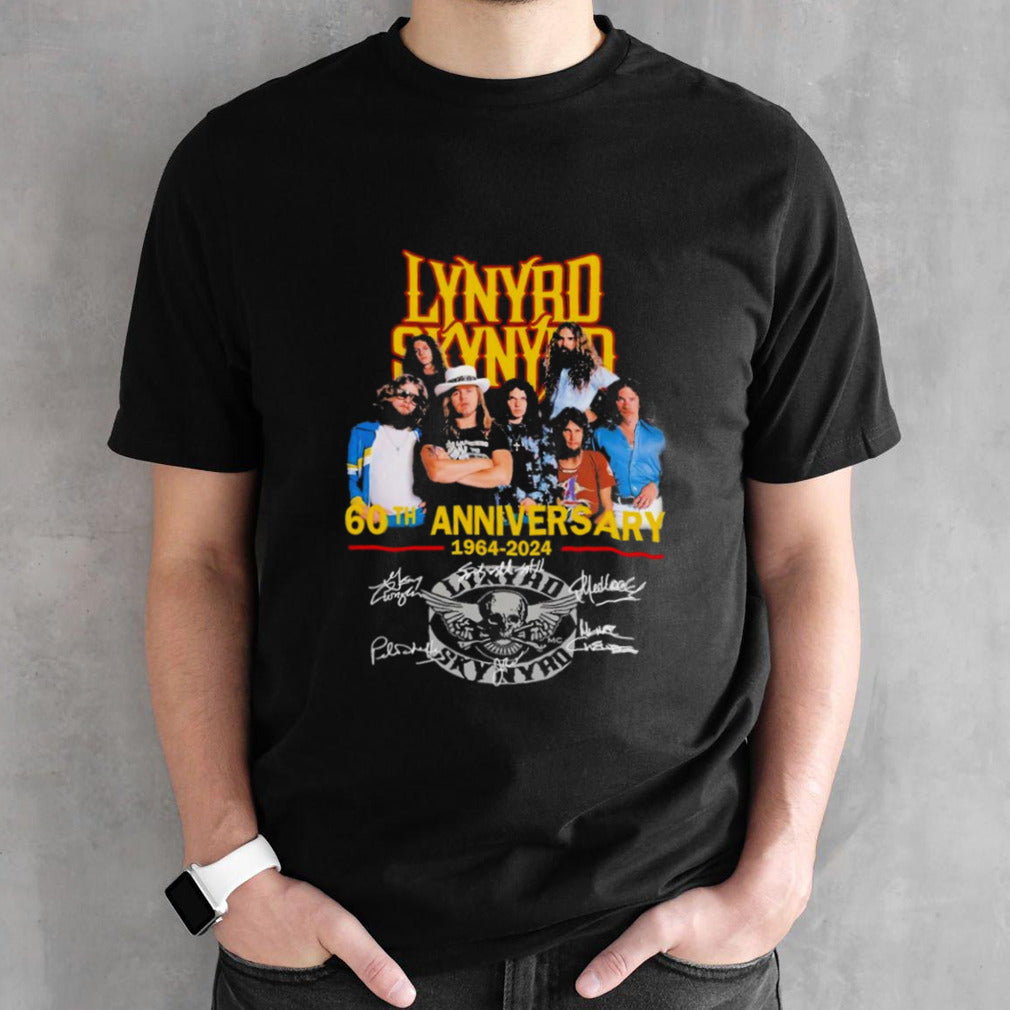 Lynyrd Skynyrd Members 60th Anniversary 1964-2024 Signatures shirt