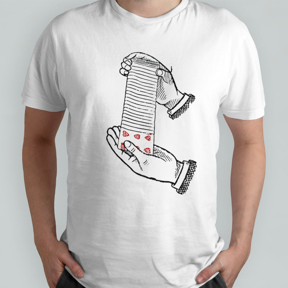 Magic trick with a deck of cards shirt
