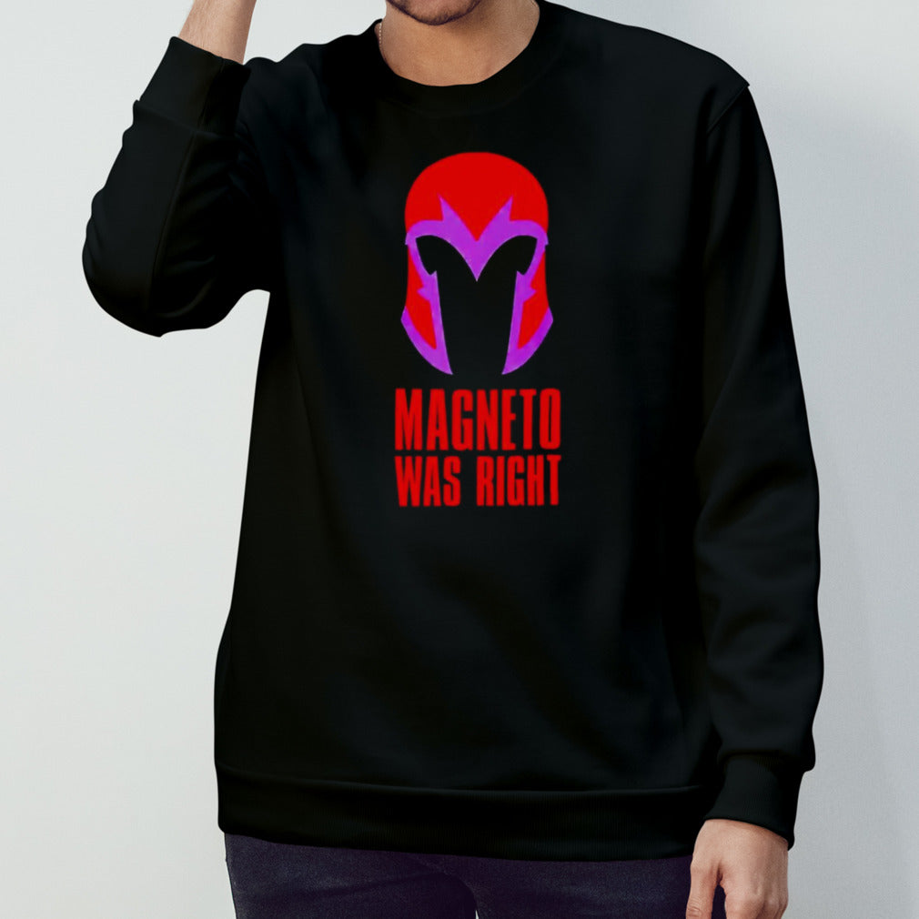 Magnetosâ€™s helmet was right shirts