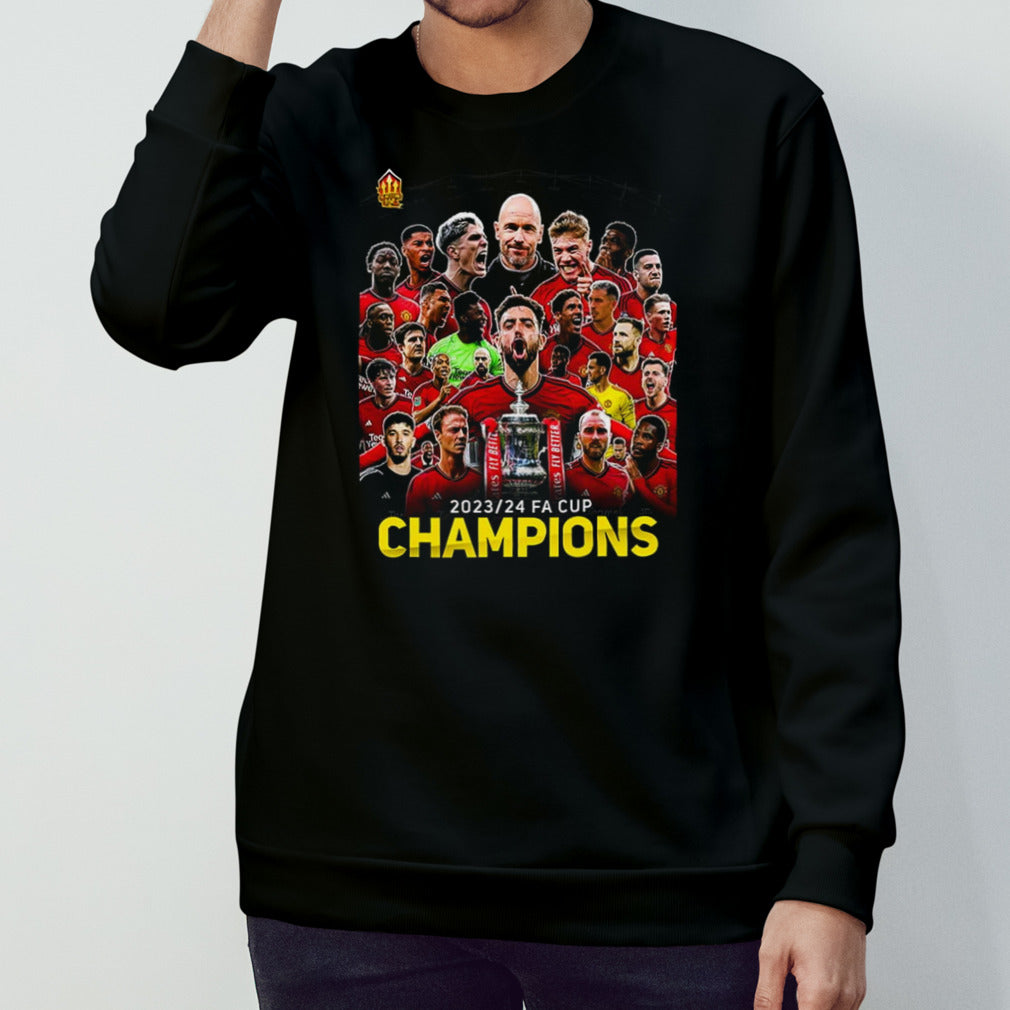 Manchester United Champions The Football Association Challenge Cup FA Cup 2024 shirt