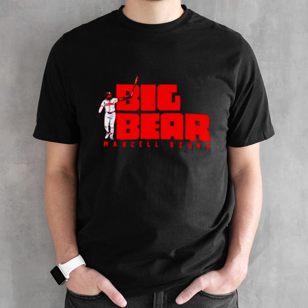 Marcell Ozuna Atlanta Braves baseball Big Bear shirts