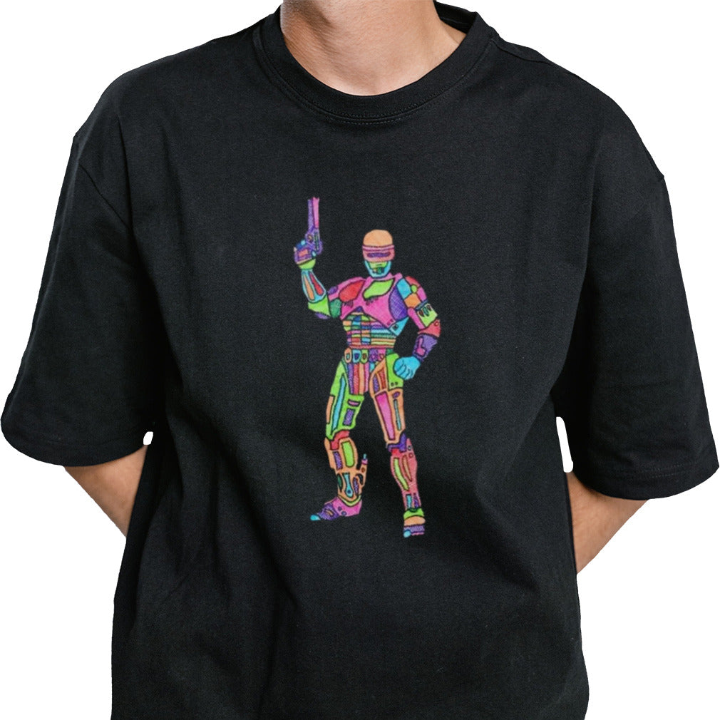 Marshall Julius Wearing Dead Or Alive Youâ€™re Coming With Tee Robocop T-shirt