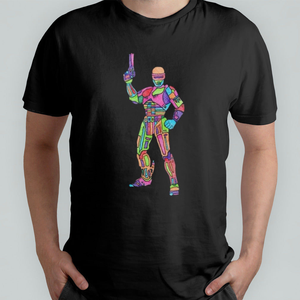 Marshall Julius Wearing Dead Or Alive Youâ€™re Coming With Tee Robocop T-shirt