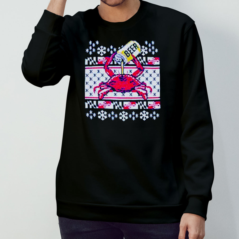 Maryland crab with beer shirts