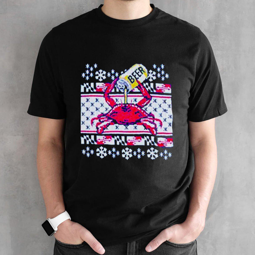 Maryland crab with beer shirts