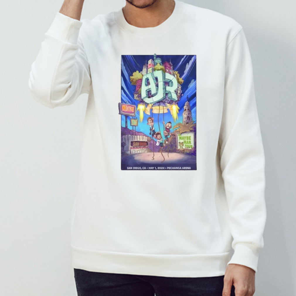 May 1s, 2024 AJR Show Pechanga Arenas, San Diegos, CA Poster shirts