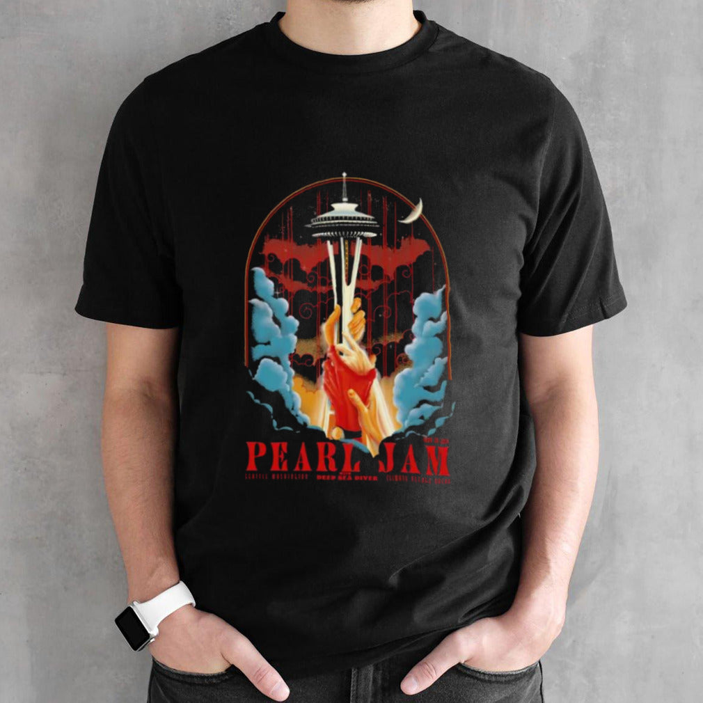 May 30, 2024 Pearl Jam Climate Pledge Arena With Deep Sea Diver Seattle Washington Shirt