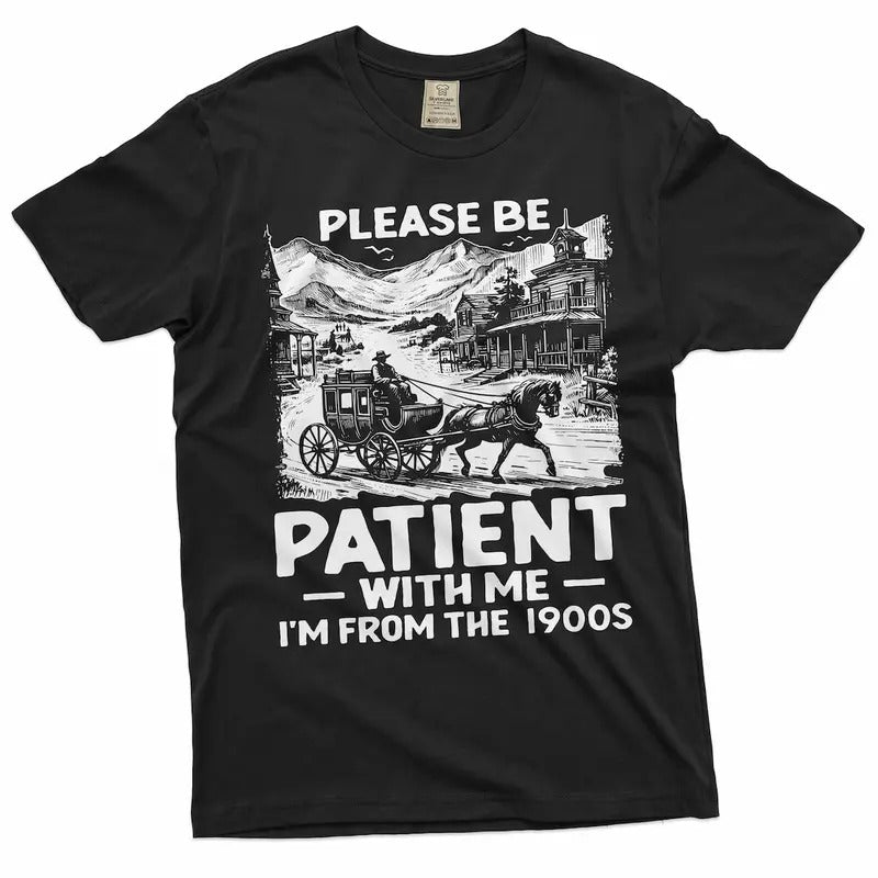 Men's Funny I am from 1900s T-shirt Birthday gift funny papa dad grandpa Christmas Birthday gift tee shirt Cotton Menswear