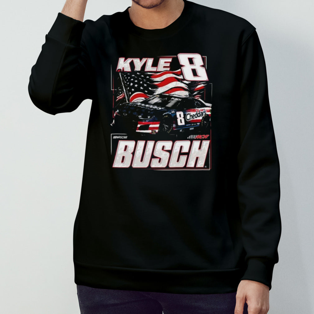 Mensâ€™s Kyle Busch Richard Childress Racing Team Collection Patriotic Paint Shirts