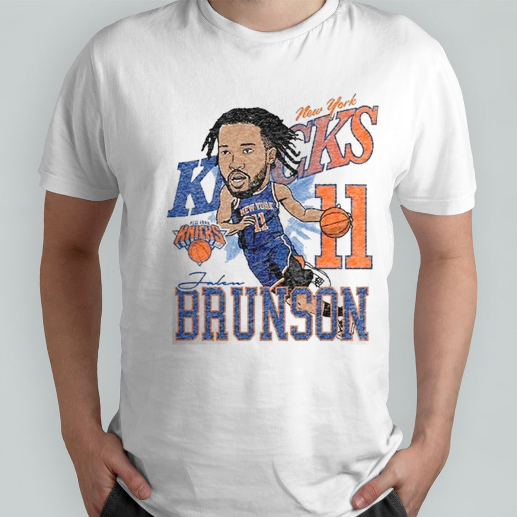 Mensâ€™s New Era Jalen Brunson New York Knicks Caricature Player Shirts