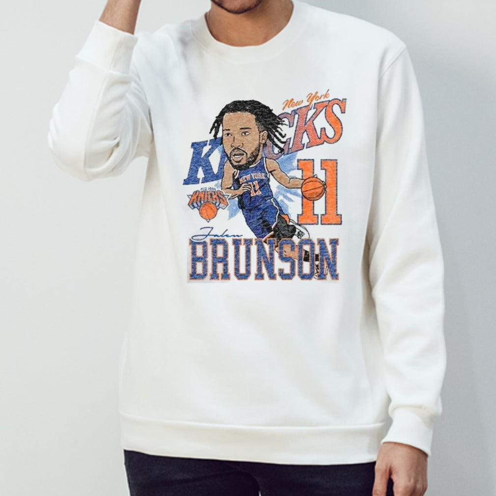 Mensâ€™s New Era Jalen Brunson New York Knicks Caricature Player Shirts