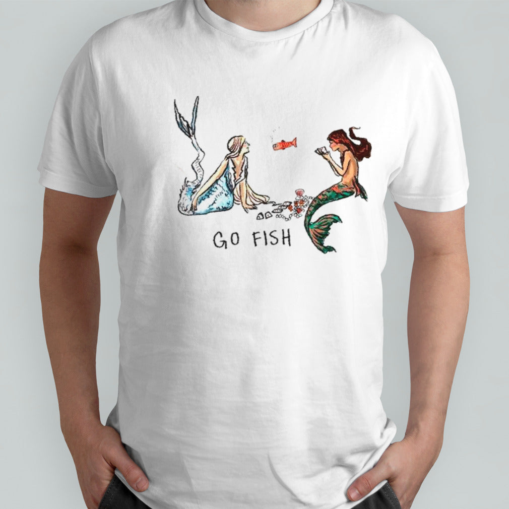 Mermaid poker go fish shirts