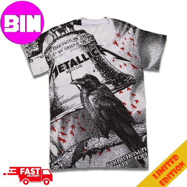 Metalica For Whom The Bell Tolls All Over Print T-Shirts