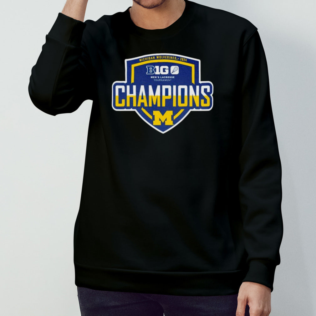 Michigan Wolverines 2024 Big Ten Menâ€™s Lacrosse Tournament Champions shirt