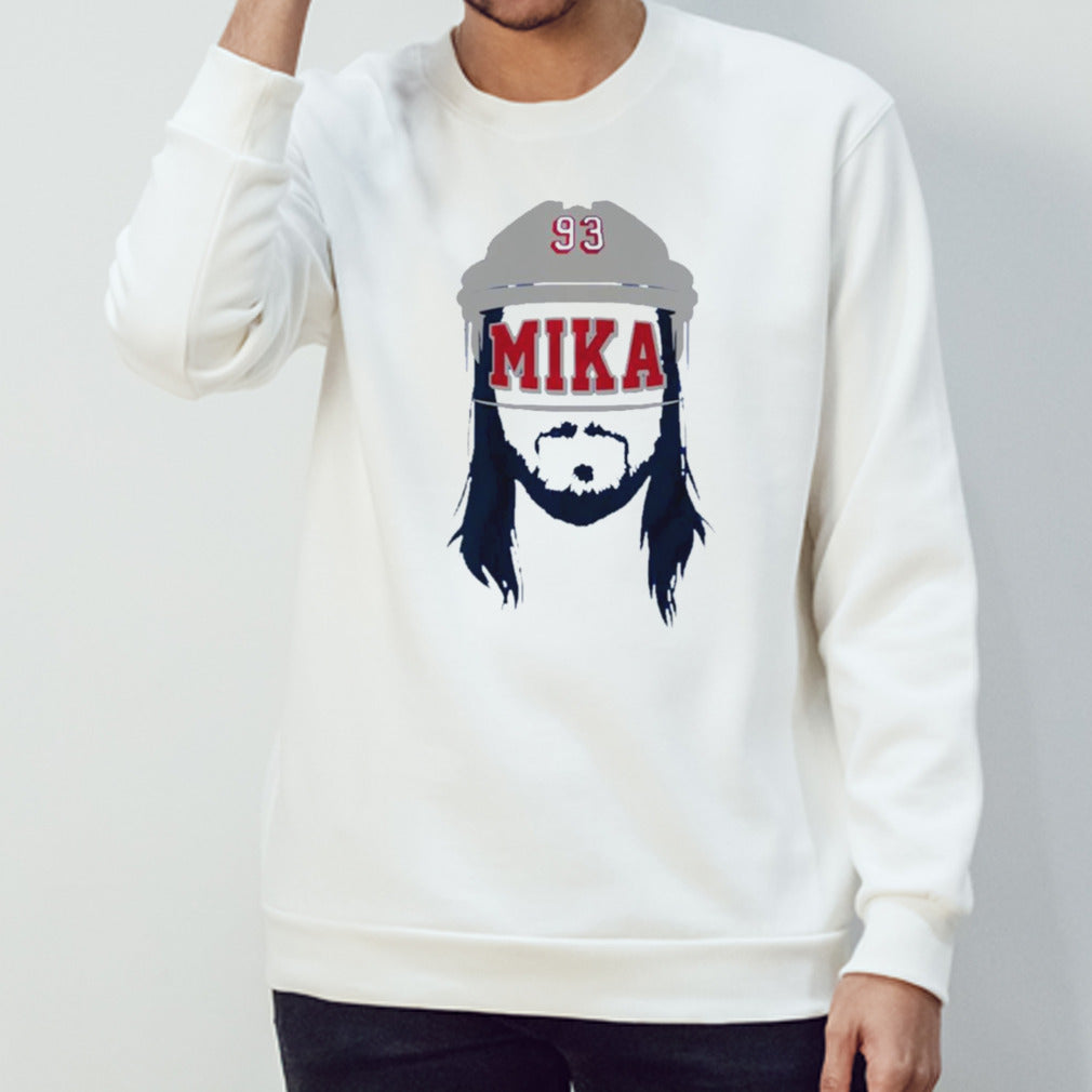 Mika Zibanejad blank face shirt