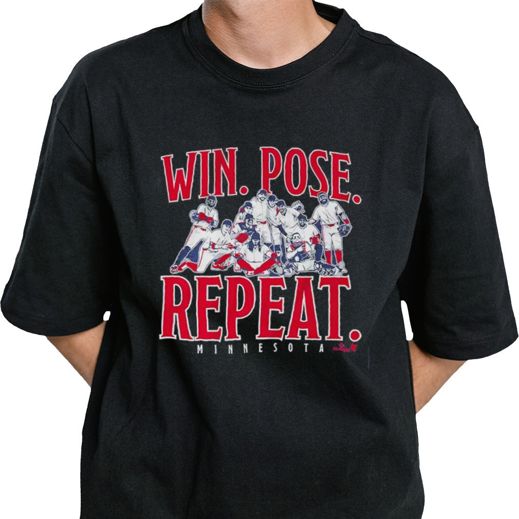 Minnesota Baseball Win. Pose. Repeat 2024 shirt